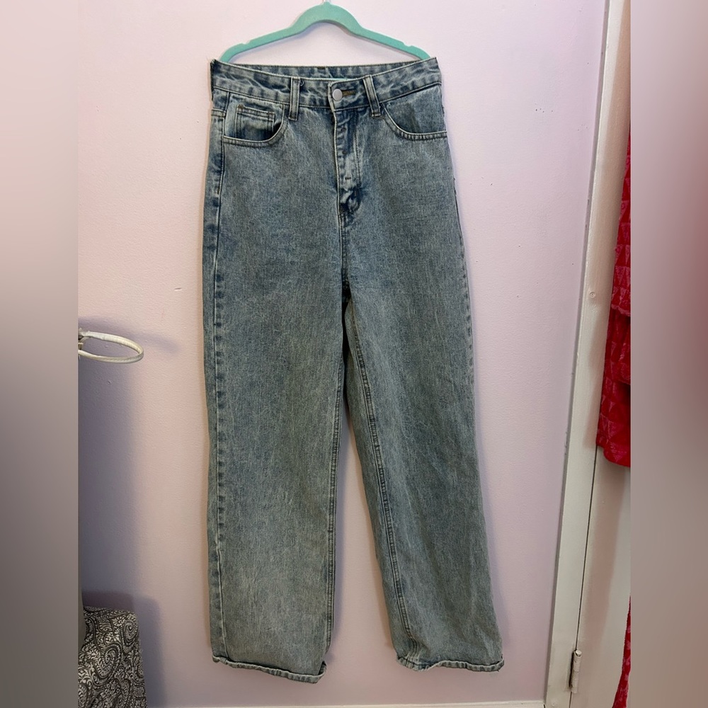 High Waisted Wide Leg Jeans